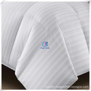 Bedding White Classic Stripe Pattern Soft Comforter Insert